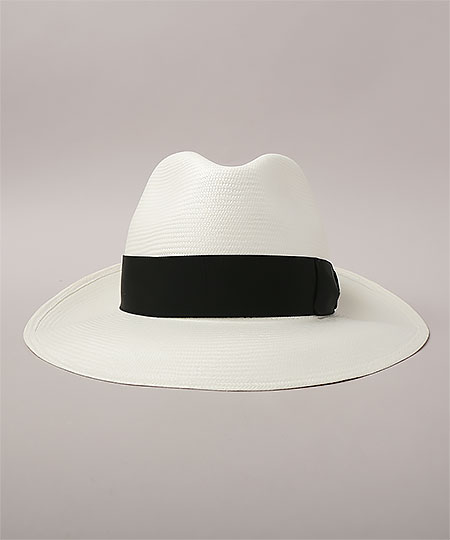 FINE WIDE BRIM 140340 WHITE x BLACK 61