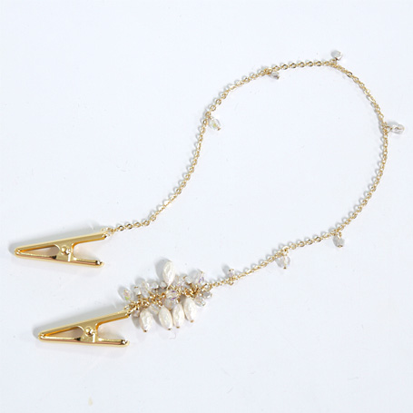 RICE PEARL CLIP S PINK S